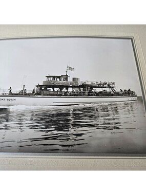 Vintage Photograph of The Bronx Queen Fishing Ship Circa 1960